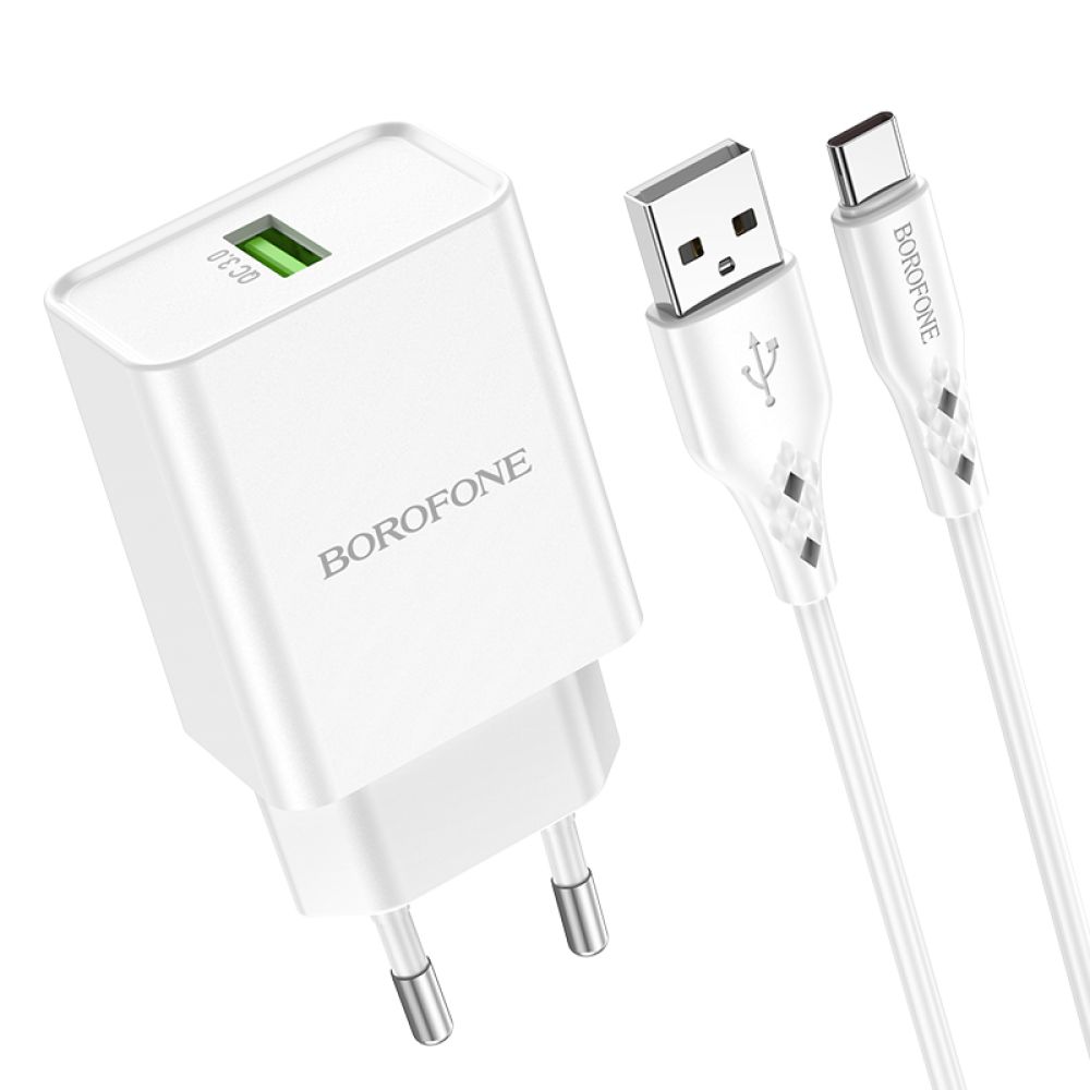 Купить СЕТЕВОЕ ЗАРЯДНОЕ УСТРОЙСТВО BOROFONE BN5 18W QC3.0 TYPE C_1