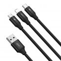 Купить USB BASEUS RAPID 3-IN-1 USB TO MICRO / LIGHTNING / TYPE-C 3.5A 1.2M CAJS0000_4