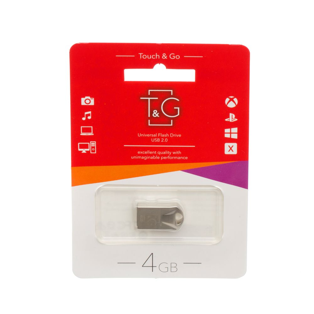 Купить USB FLASH DRIVE T&G 4GB METAL 106