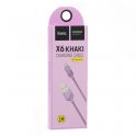 Купить USB HOCO X6 KHAKI LIGHTNING