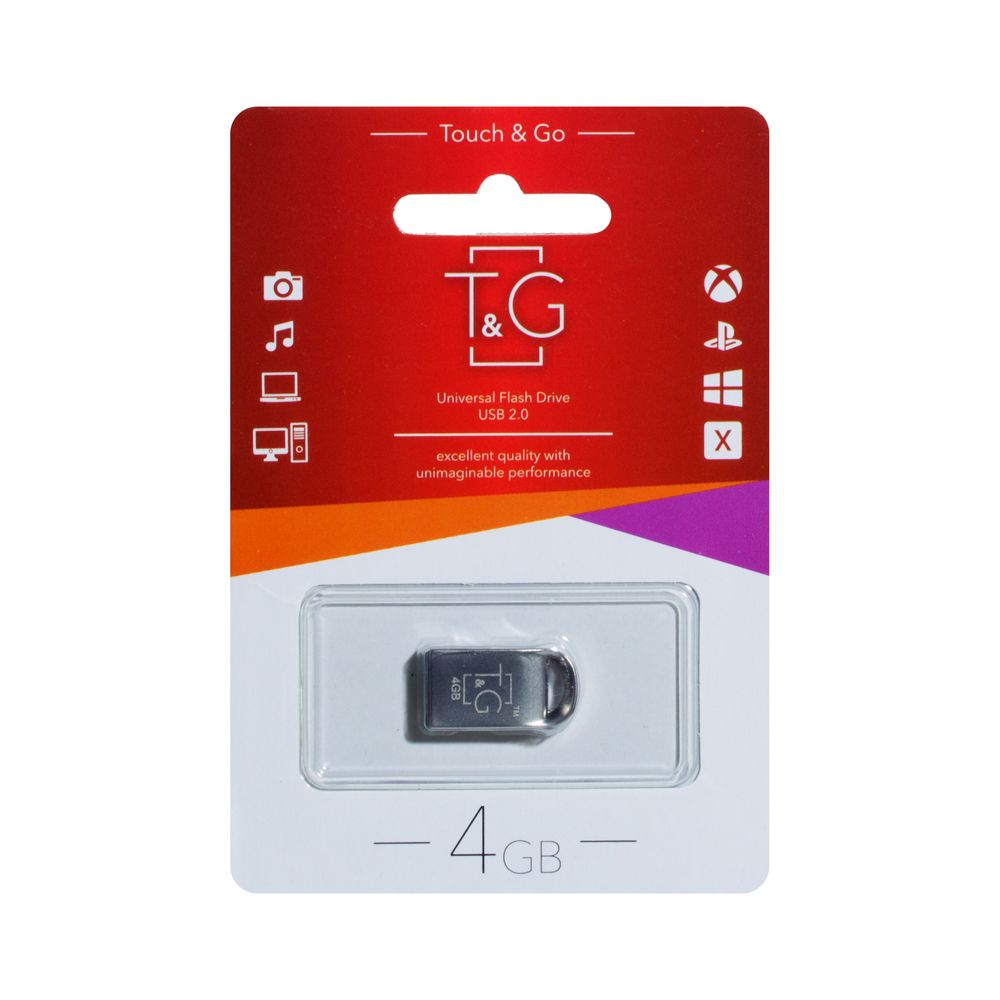 Купить USB FLASH DRIVE T&G 4GB METAL 107