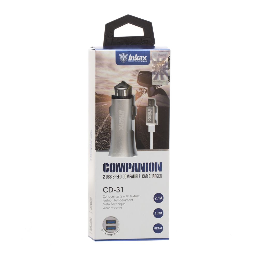 Купить АВТО ЗАРЯДНОЕ УСТРОЙСТВО INKAX CD-31 MICRO