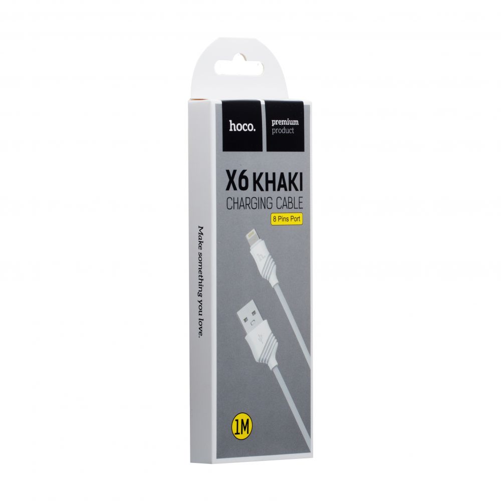 Купить USB HOCO X6 KHAKI LIGHTNING_3