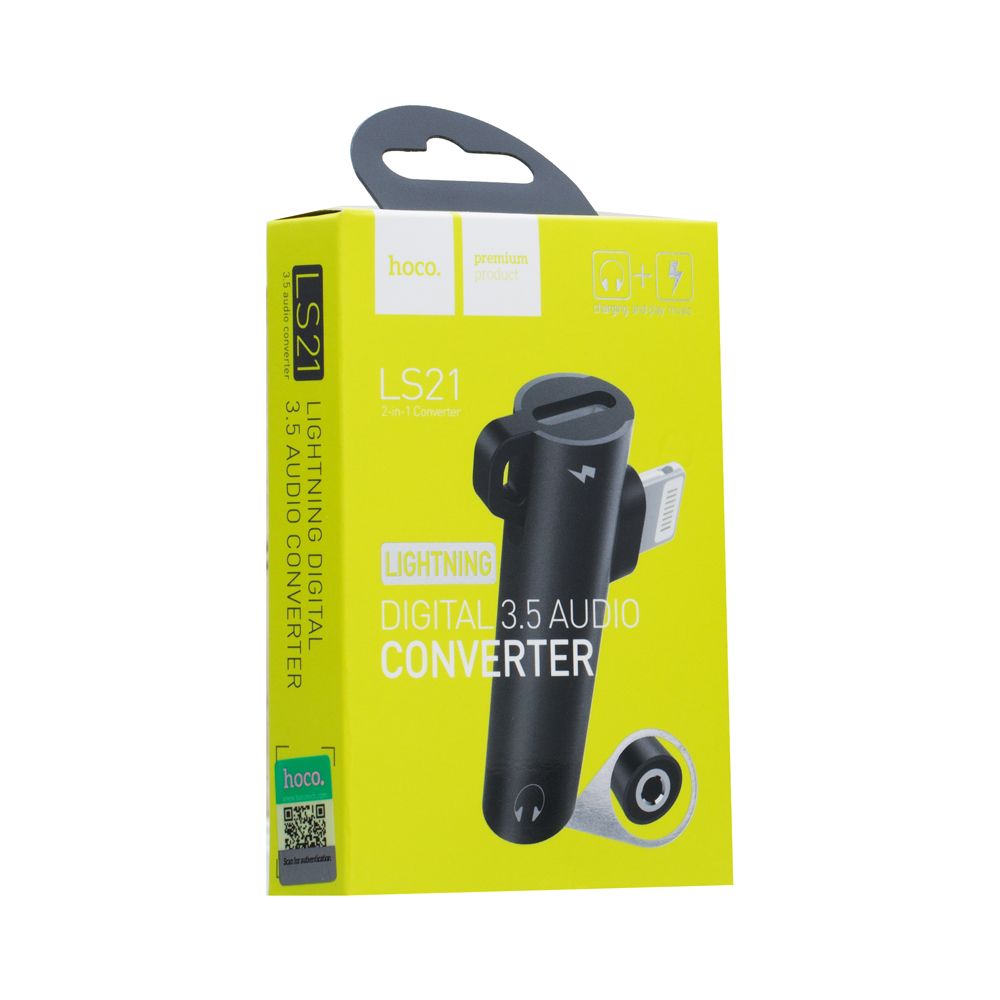 Купить ПЕРЕХОДНИК HOCO LS21 LIGHTNING DIGITAL 3.5 AUDIO CONVERTER