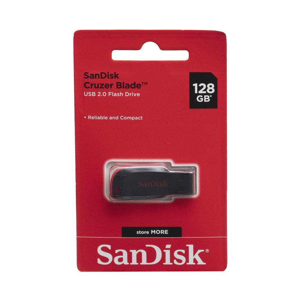 Купить USB FLASH DRIVE SANDISK CRUZER BLADE 128GB