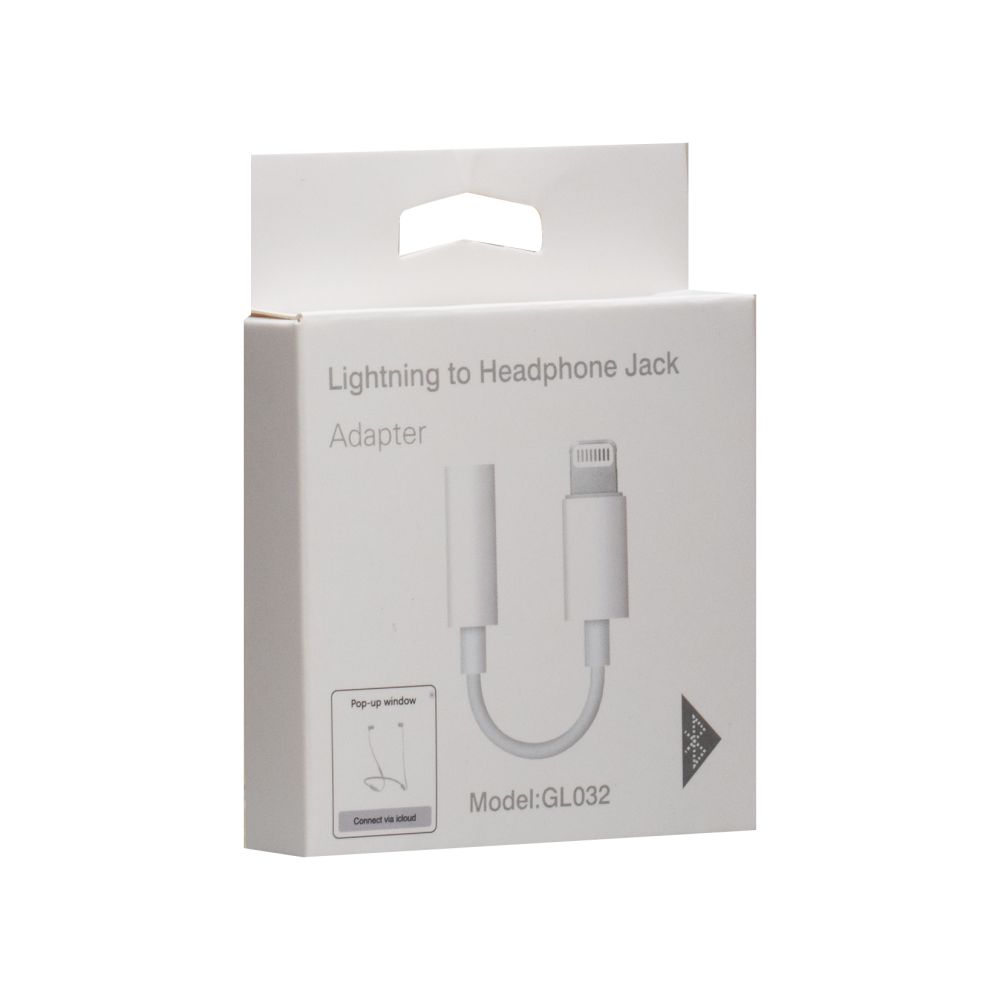 Купить AUX CABLE GL032 7G LIGHTNING TO 3.5 JACK/BLUETOOTH VERSION/NO LOGO