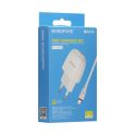 Купить СЕТЕВОЕ ЗАРЯДНОЕ УСТРОЙСТВО BOROFONE BA49A LIGHTNING  2,1A