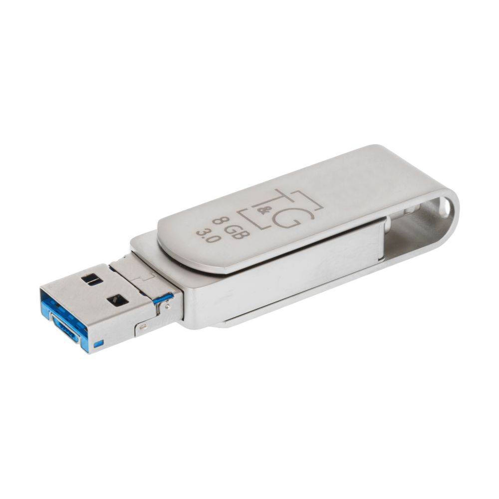 Купить USB OTG T&G 3&1 LIGHTNING&ANDROID 8GB METAL 007_1