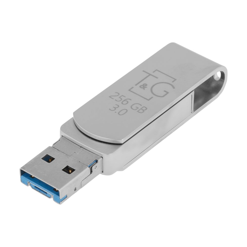 Купить USB OTG T&G 3&1 LIGHTNING & ANDROID 256GB METAL 007_1