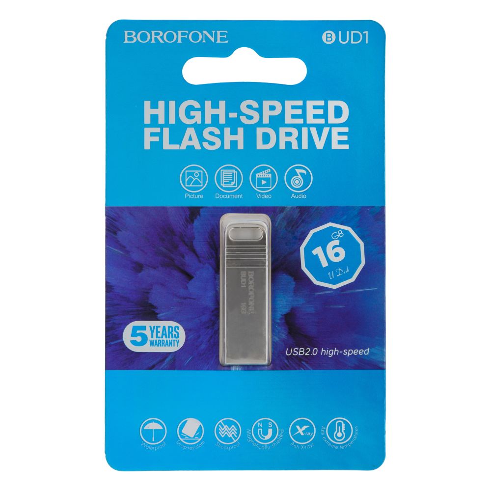 Купить USB FLASH DRIVE BOROFONE BUD1 USB 2.0 16GB