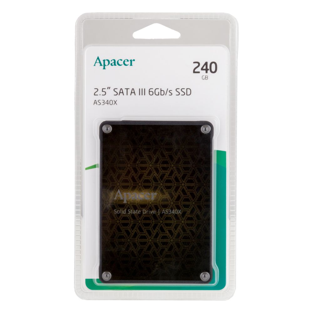 Купить SSD ДИСК APACER AS340X 240GB 2.5" 7MM SATAIII 3D NAND READ/WRITE: 550/520 MB/SEC_1