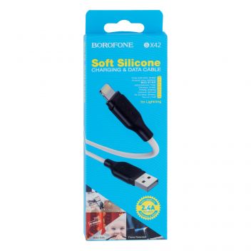 Купить USB BOROFONE BX42 SILICONE LIGHTNING