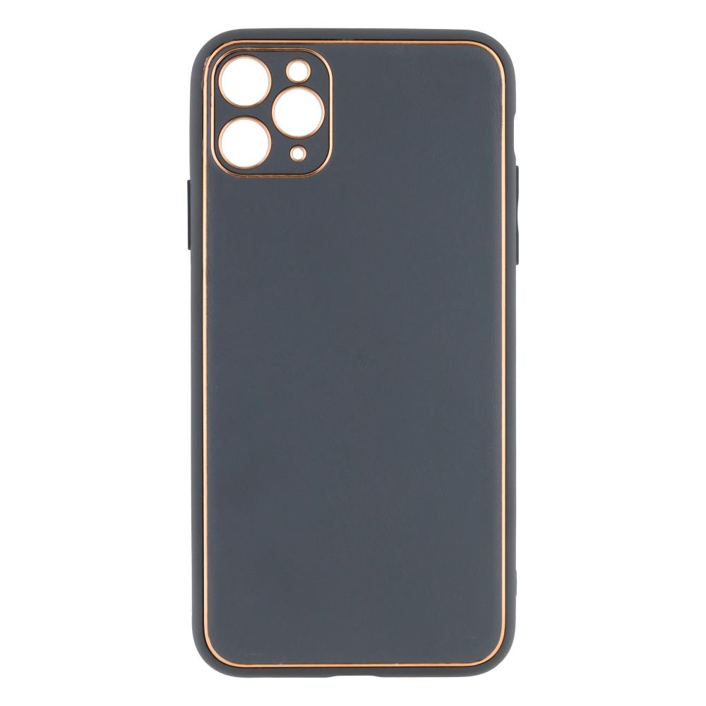 Купить ЧЕХОЛ LEATHER GOLD WITH FRAME WITHOUT LOGO ДЛЯ IPHONE 11 PRO MAX_4