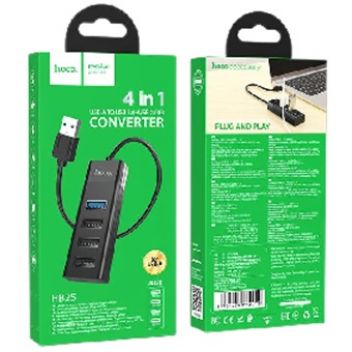 Купить USB HUB HOCO HB25 EASY MIX 4-IN-1 CONVERTER(USB TO USB3.0+USB2.0*3)