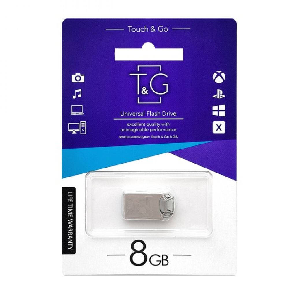 Купить USB FLASH DRIVE T&G 8GB METAL 110