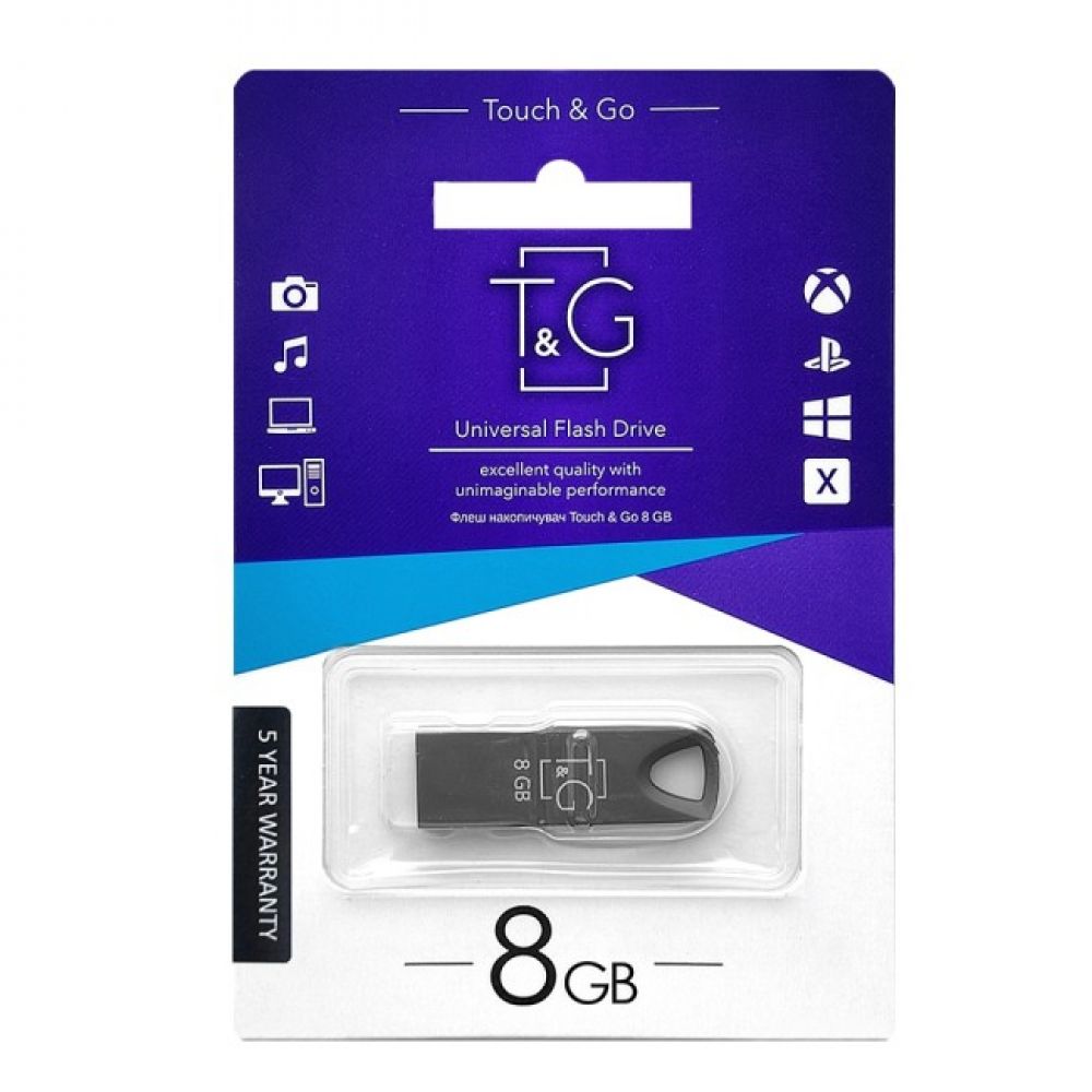 Купить USB FLASH DRIVE T&G 8GB METAL 117_1