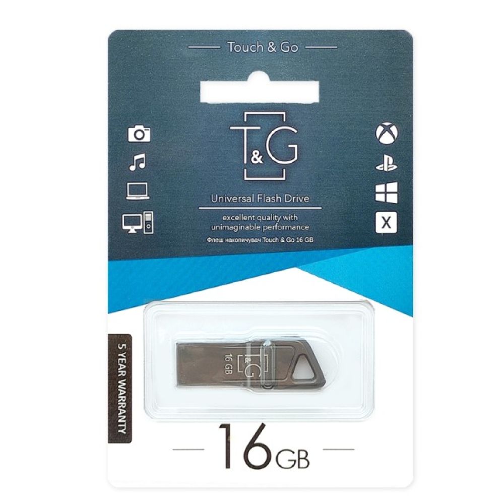 Купить USB FLASH DRIVE T&G 16GB METAL 114