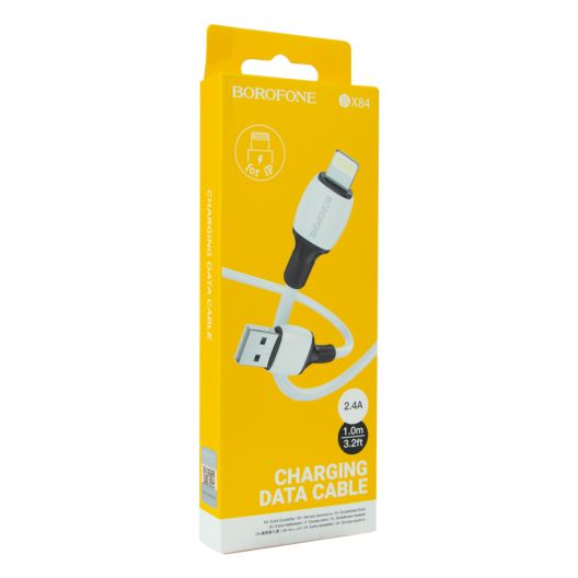 Купити КАБЕЛЬ USB BOROFONE BX84 LIGHTNING 2.4A