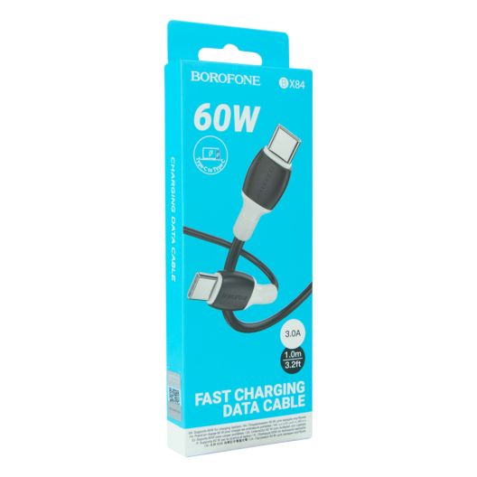 Купить USB BOROFONE BX84 60W (20V/3A) TYPE-C TO TYPE-C
