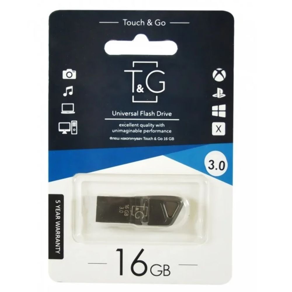 Купить USB FLASH DRIVE 3.0 T&G 16GB METAL 114
