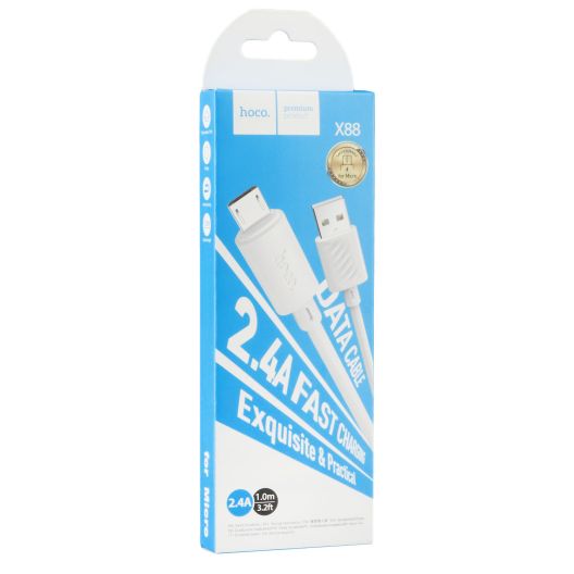Купить USB HOCO X88 GRATIFIED MICRO 2.4A