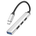 Купить USB HUB HOCO HB26 4 IN 1 ADAPTER(TYPE-C TO USB3.0+USB2.0*3)_2