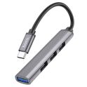 Купить USB HUB HOCO HB26 4 IN 1 ADAPTER(TYPE-C TO USB3.0+USB2.0*3)_3