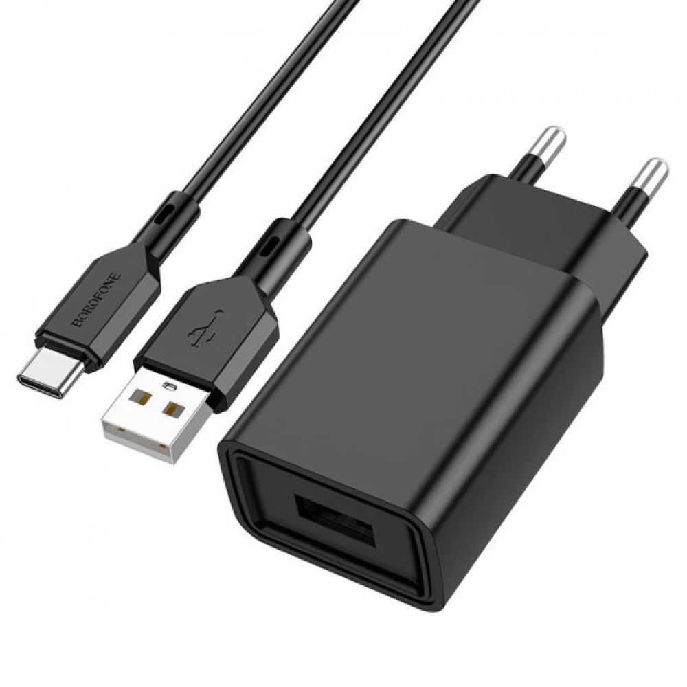 Купить СЕТЕВОЕ ЗАРЯДНОЕ УСТРОЙСТВО BOROFONE BA68A TYPE-C 1USB 2.1A