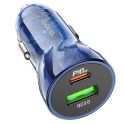 Купить АВТО ЗАРЯДНОЕ УСТРОЙСТВО HOCO Z47A TRANSPARENT PD30W+QC3.0_2