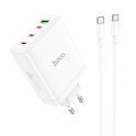 Купить СЕТЕВОЕ ЗАРЯДНОЕ УСТРОЙСТВО HOCO N31 LEADER GAN PD 100W/QC 22.5W TYPE-C TO TYPE-C