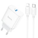 Купить СЕТЕВОЕ ЗАРЯДНОЕ УСТРОЙСТВО HOCO C104A STAGE SINGLE PORT PD20W TYPE-C TO LIGHTNING_1