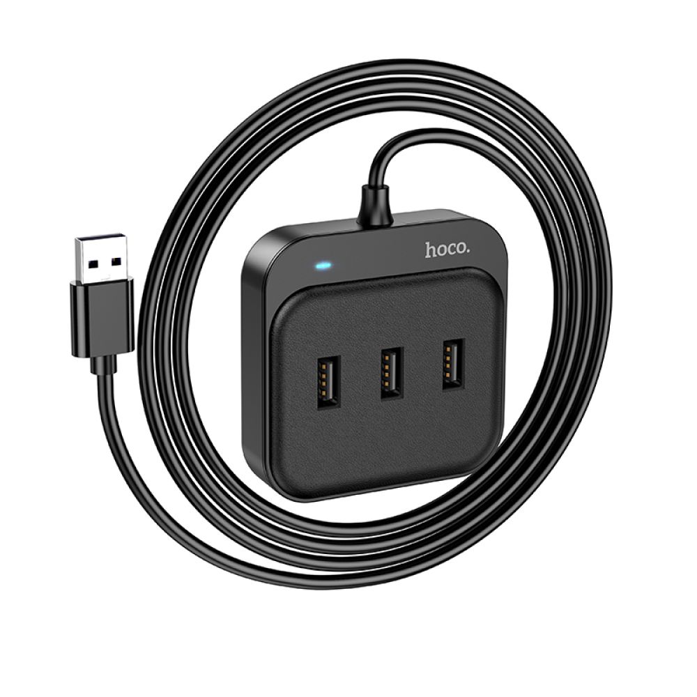 Купить USB HUB HOCO HB31 EASY 4-IN-1 CONVERTER(USB TO USB2.0*4)(L=1.2M)_2