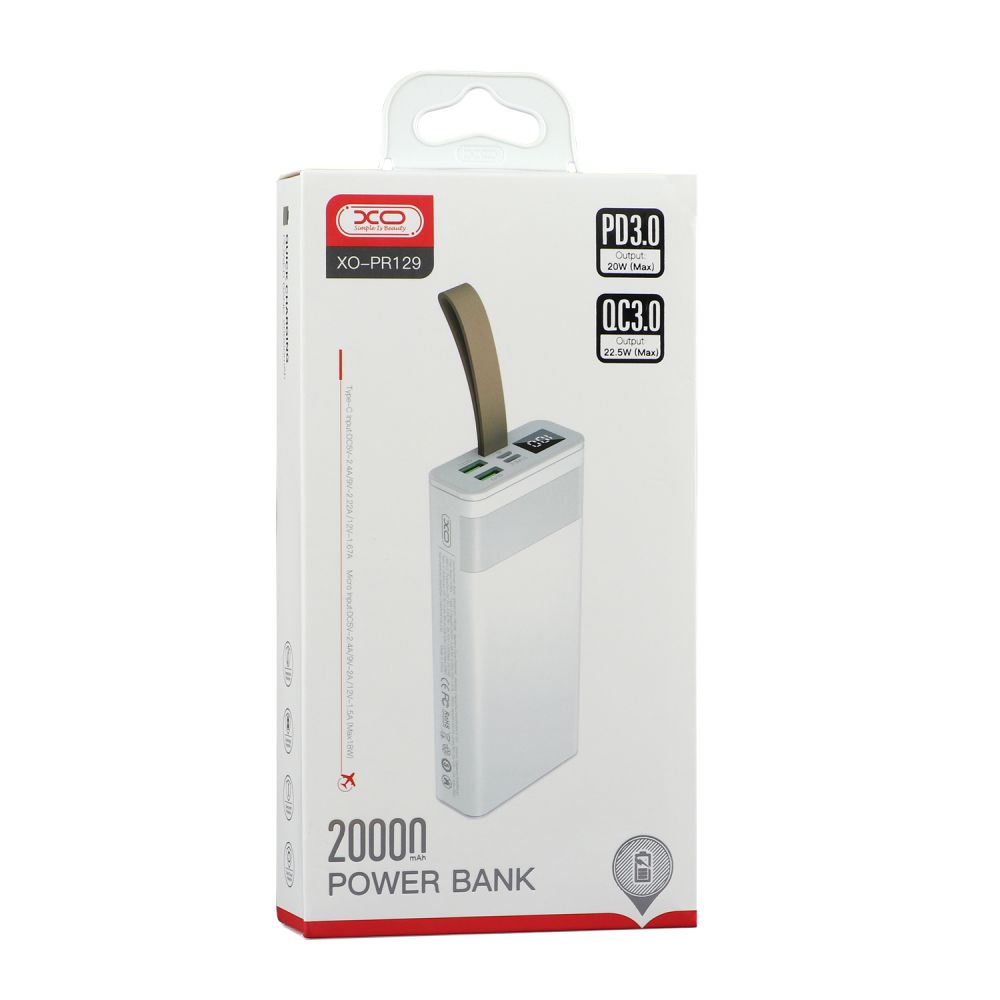 Купить POWER BANK XO PR129 PD 20W 22.5W 20000 MAH_1