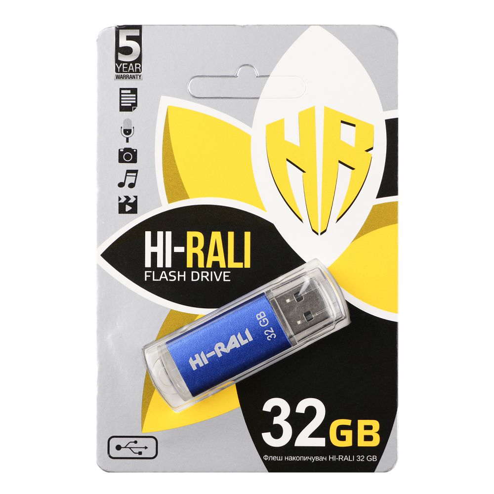 Купить USB FLASH DRIVE HI-RALI ROCKET 32GB_1