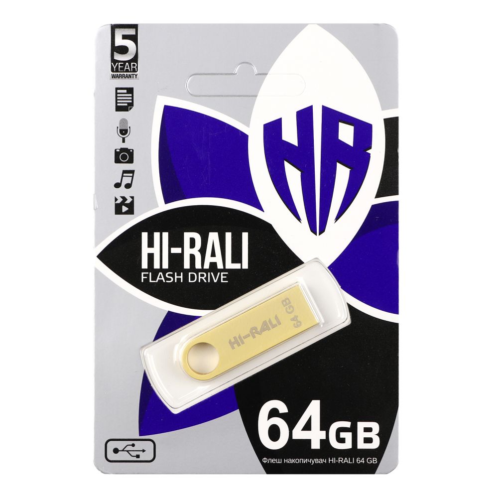 Купить USB FLASH DRIVE HI-RALI SHUTTLE 64GB_1