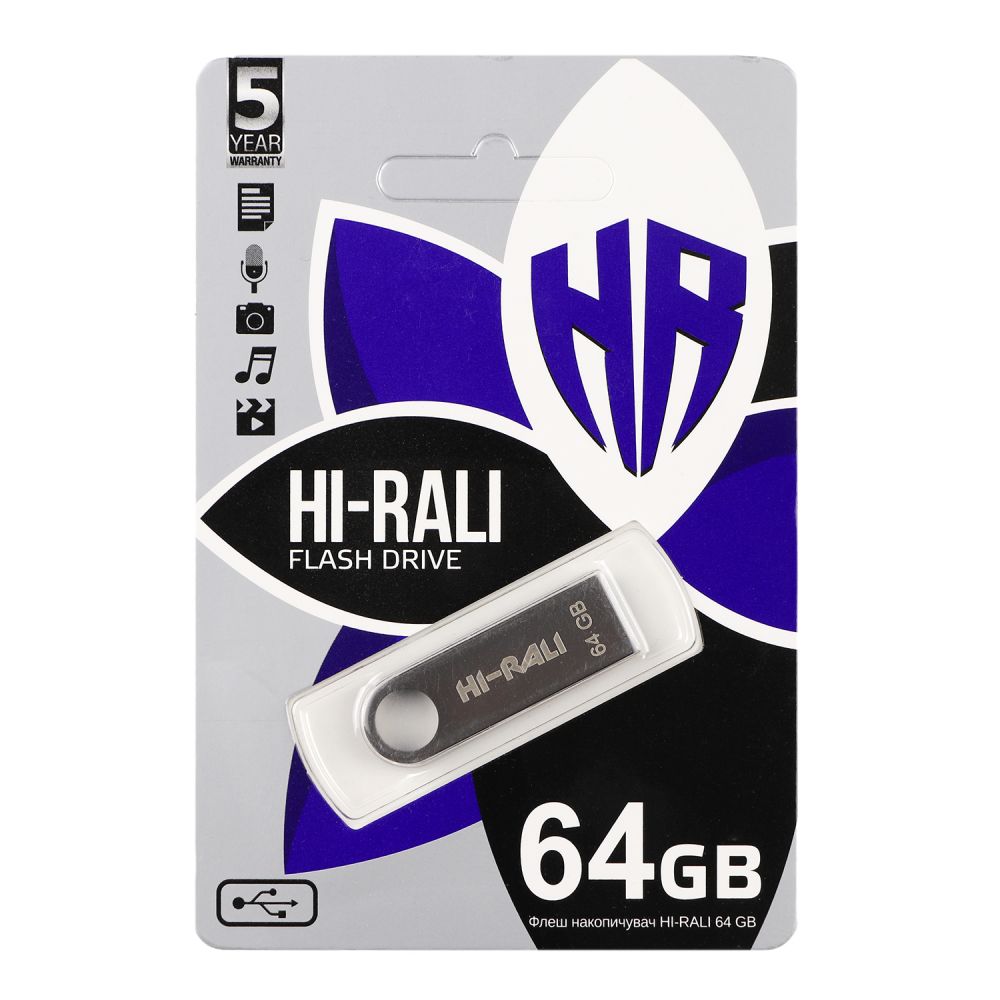 Купить USB FLASH DRIVE HI-RALI SHUTTLE 64GB_2