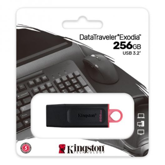 Купить USB FLASH DRIVE 3.2 KINGSTON DT EXODIA 256GB