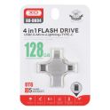 Купить USB FLASH DRIVE XO DK04 USB2.0 4 IN 1 128GB