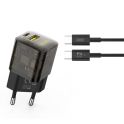 Купить СЕТЕВОЕ ЗАРЯДНОЕ УСТРОЙСТВО XO CE05 PD30W+QC3.0 TYPE-C TO TYPE-C_1