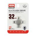 Купить USB FLASH DRIVE XO DK04 USB2.0 4 IN 1 32GB