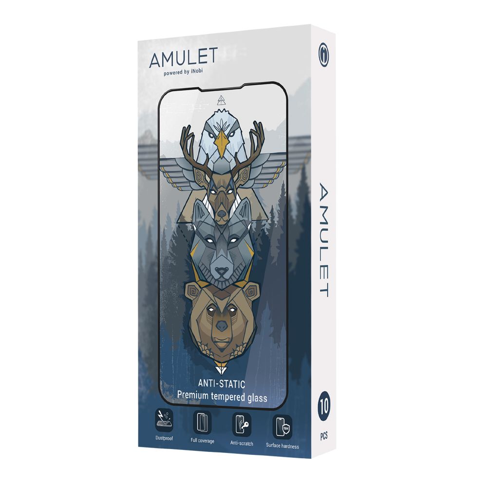 Купить BOX 10 ШТ ЗАЩИТНОЕ СТЕКЛО AMULET 2.5D HD ANTISTATIC FOR IPHONE 13 PRO MAX/14 PLUS
