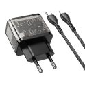 Купить СЕТЕВОЕ ЗАРЯДНОЕ УСТРОЙСТВО HOCO N34 DAZZLING PD20W+QC3.0 TYPE-C TO LIGHTNING_4