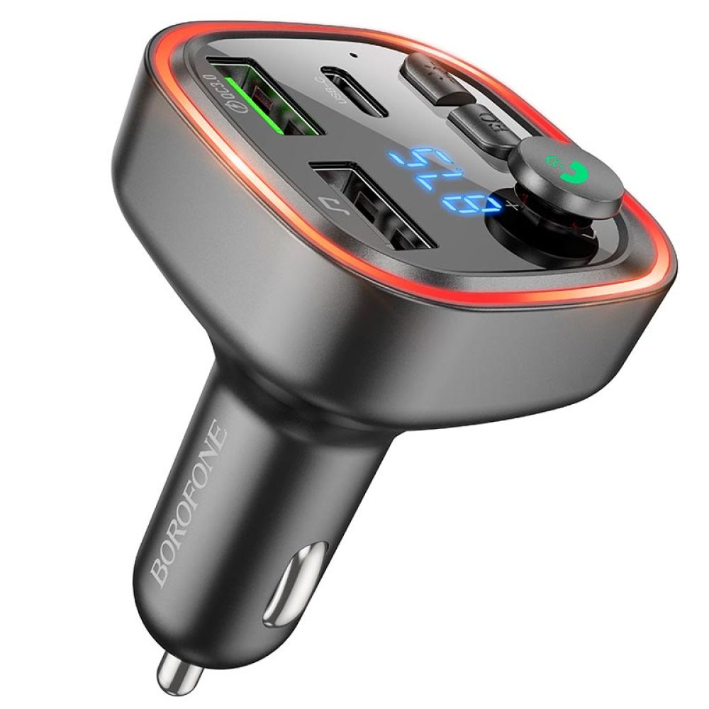 Купить МОДУЛЯТОР BOROFONE BC48 BROAD QC3.0 CAR BT FM TRANSMITTER_2