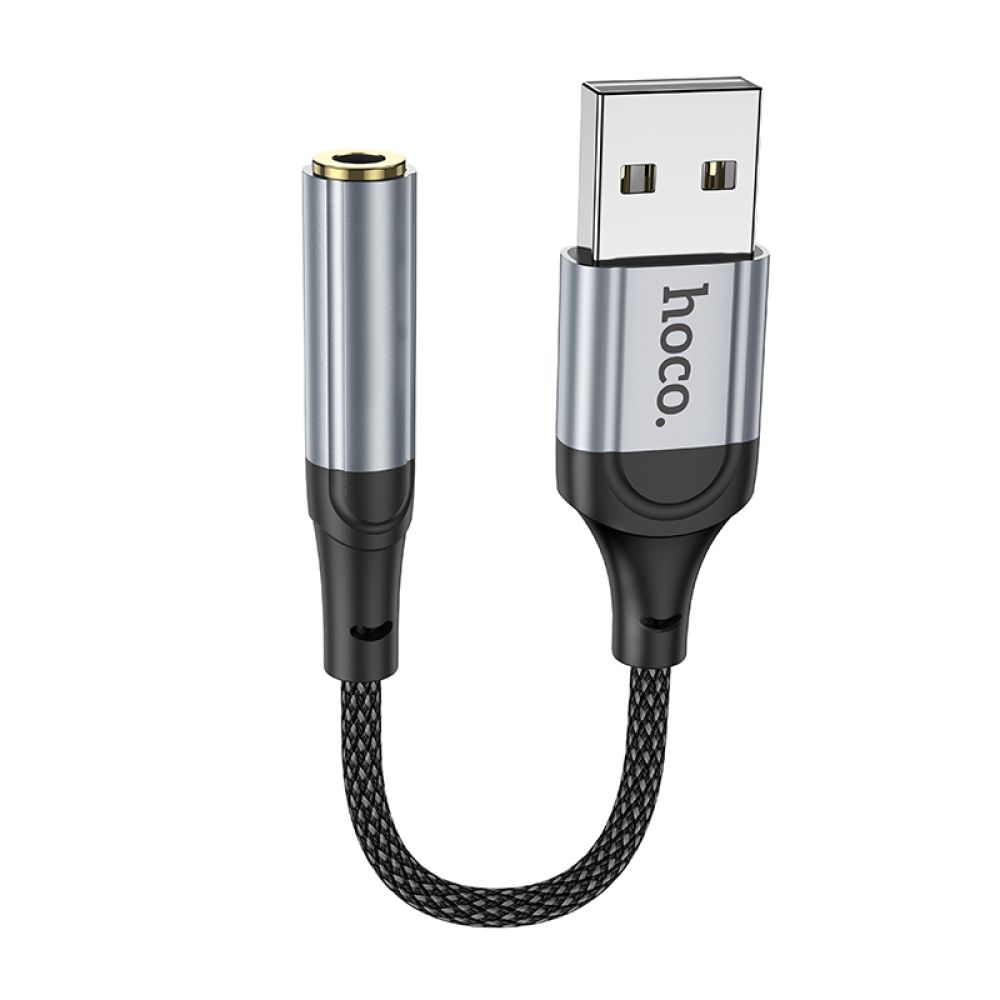 Купить ПЕРЕХОДНИК HOCO LS36 SOUND CARD USB TO AUX 3.5MM (FEMALE) 12CM
