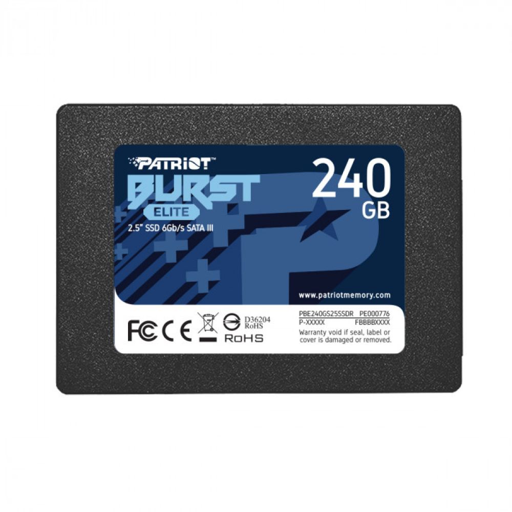 Купить SSD ДИСК PATRIOT BURST ELITE 240GB 2.5" 7MM SATAIII TLC 3D (PBE240GS25SSDR)_1