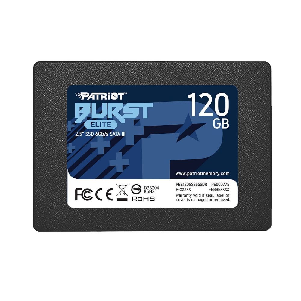 Купить SSD ДИСК PATRIOT BURST ELITE 120GB 2.5" 7MM SATAIII TLC 3D (PBE120GS25SSDR)_1