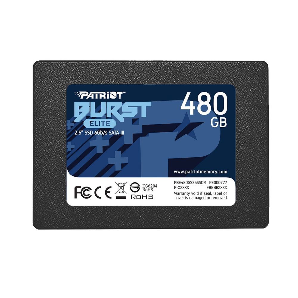 Купить SSD ДИСК PATRIOT BURST ELITE 480GB 2.5" 7MM SATAIII TLC 3D (PBE480GS25SSDR)_1