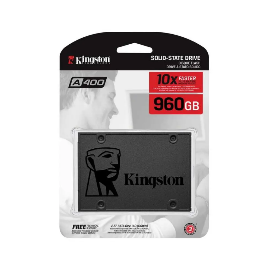 Купить SSD ДИСК KINGSTON SSDNOW A400 960GB 2.5" SATAIII 3D NAND (SA400S37/960G)