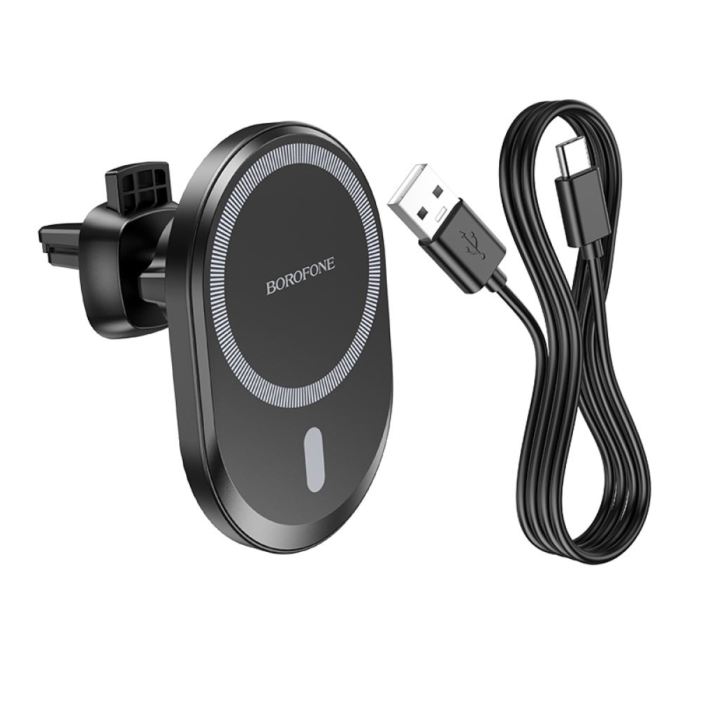 Купить АВТОДЕРЖАТЕЛЬ BOROFONE BH201 MAGNETIC WIRELESS 15W_1