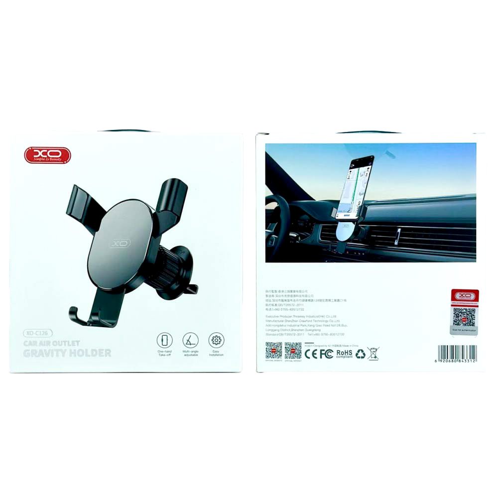 Купить АВТОДЕРЖАТЕЛЬ XO C126 MIRROR FACE GRAVITY